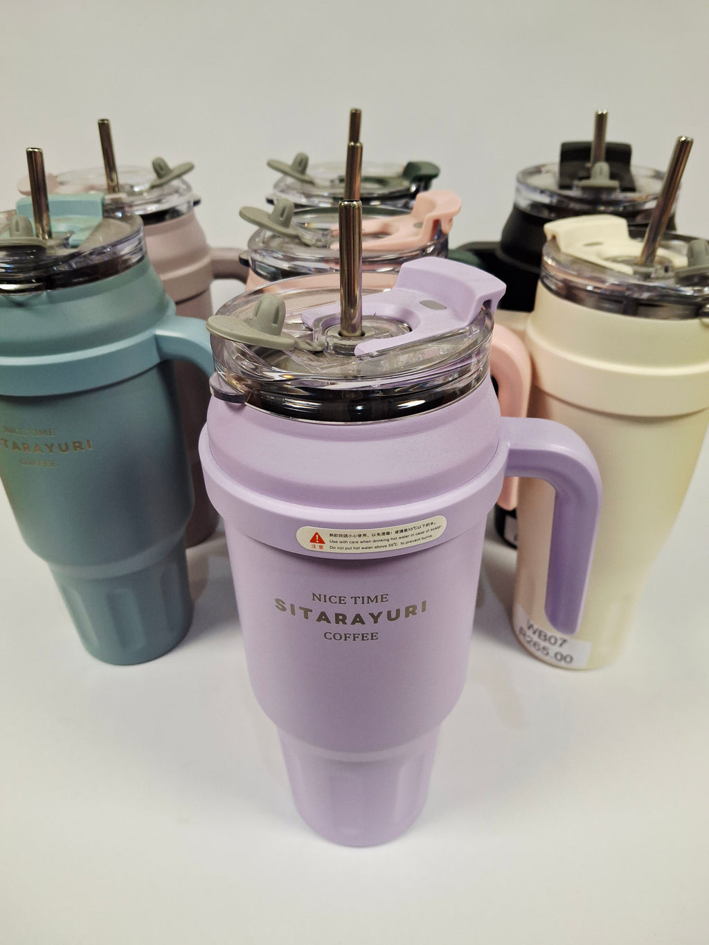 SITARAYURI Dual-Lid Insulated Tumbler